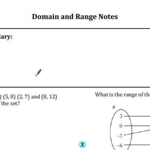 EOC Domain and Range Notes