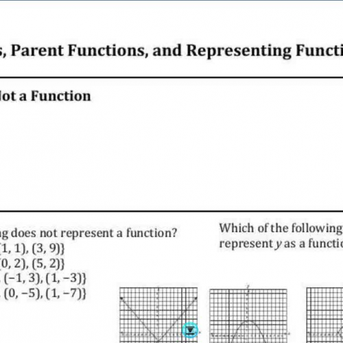 EOC Representing Functions