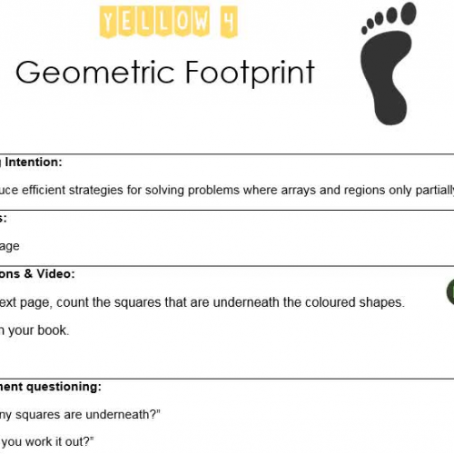Yellow 4 Geometric Footprint