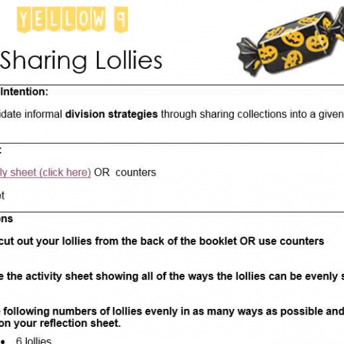 Yellow 9 Sharing Lollies