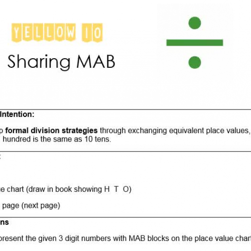 Yellow 10 Sharing MAB