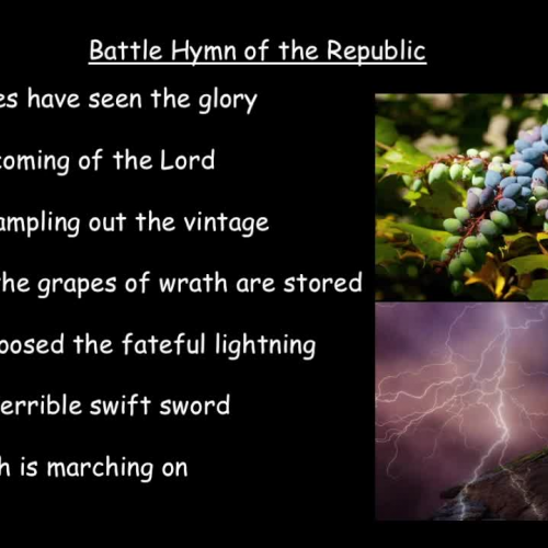 Battle Hymn of the Republic Sing-Along