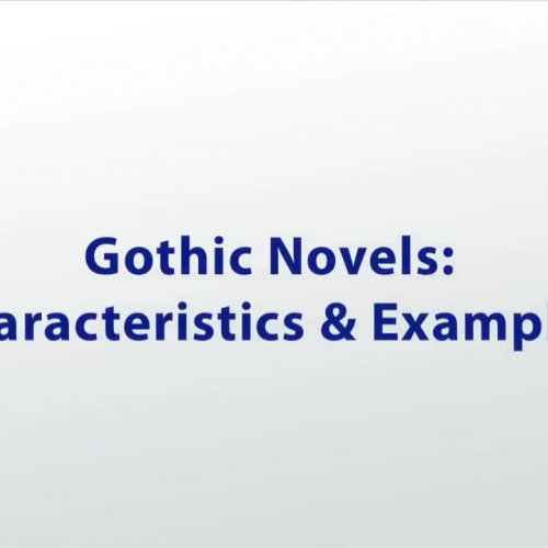 gothic novel elements