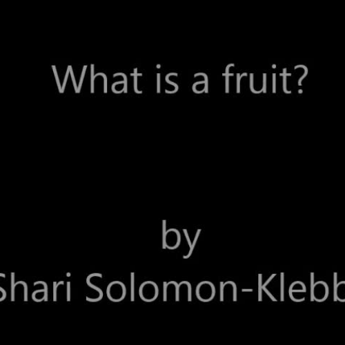 What is a fruit? ASL Solomon-Klebba
