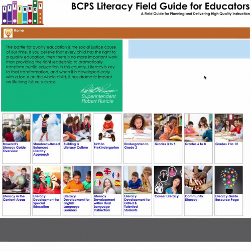 BCPS Literacy Field Guide Navigation Video 2