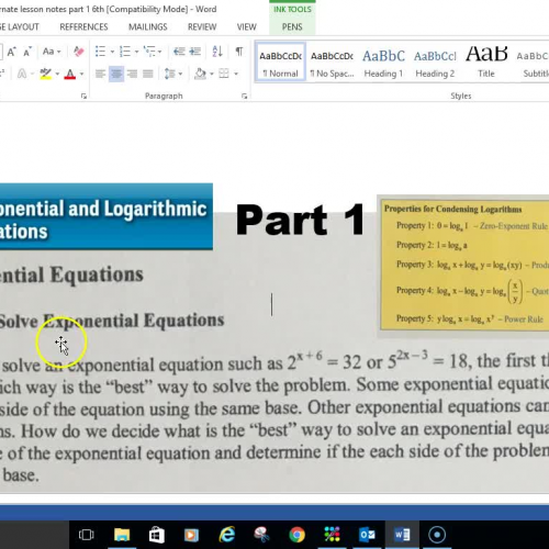 Pre-Cal Lesson 3-4 Part 1 (6th)