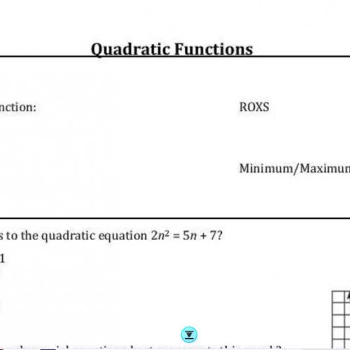 EOC Quadratic Notes Part 1