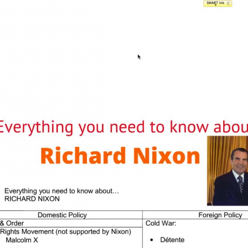 Everything... Richard Nixon