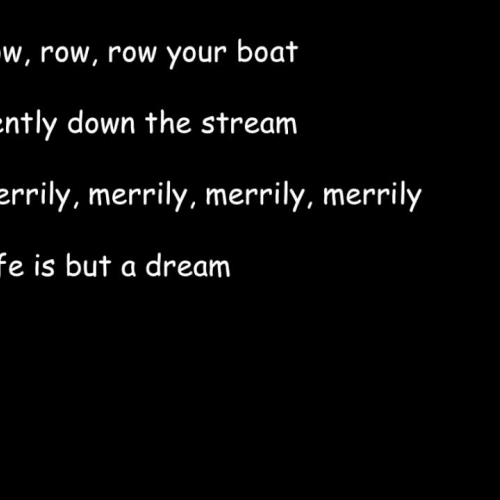 Row, Row, Row Your Boat Sing-Along