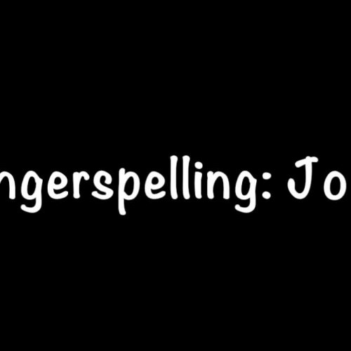 job fingerspelling 