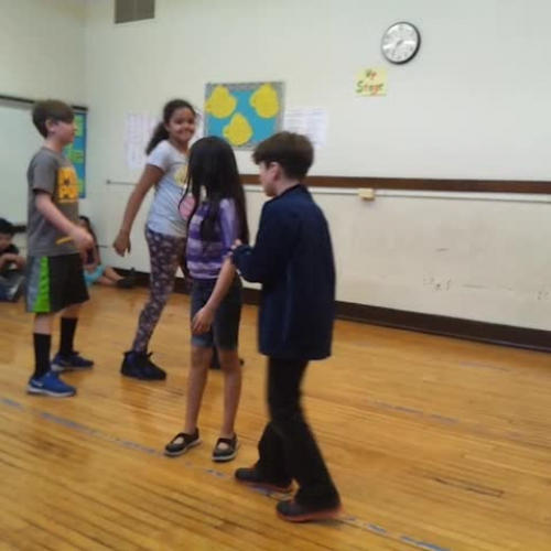 4th grade, 3rd grade, IAMS, dance class, swing dance, partner dance