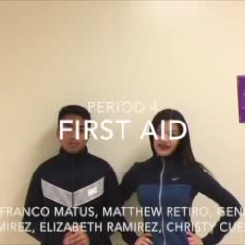 Driscoll's Health Science 2 period 4: First Aid 
