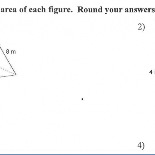 Surface Area - notes