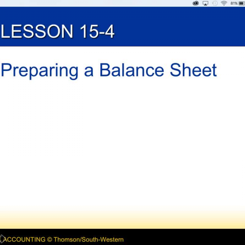 Accounting I - Lesson 15-4 - Lecture