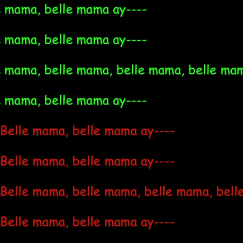 Belle Mama Polynesian Round Sing-Along