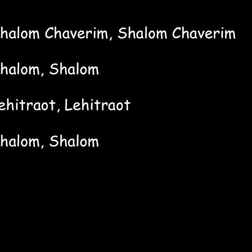 Shalom Chaverim Israeli Round Sing-Along