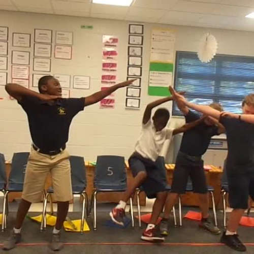 15-16 Ms. Hamilton's 4th grade class "Create your own Shoemaker's dance" by Roger Sams 