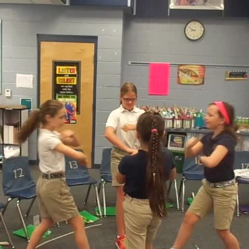 15-16 Ms. Farinas' 4th grade class "Make Your Own Shoemaker's Dance" group 3