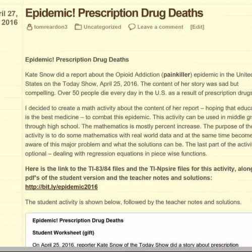 Epidemic! Prescription Drug Deaths