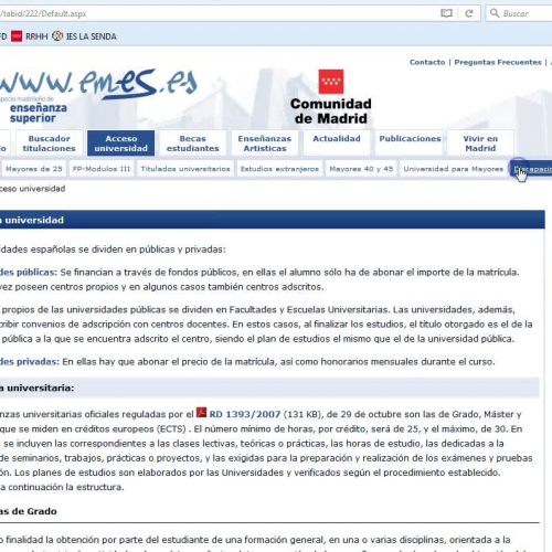 ITINERARIOS ACADEMICOS