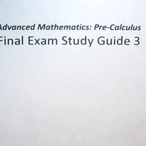 Final Exam Study Guide 3 - Part 1