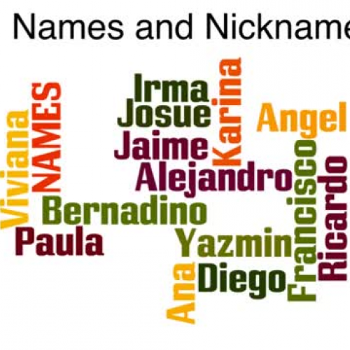 Presentation on Hispanic Names