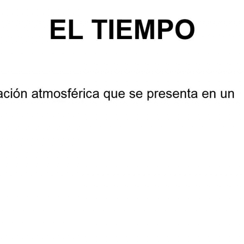 ¿Qué es el tiempo?