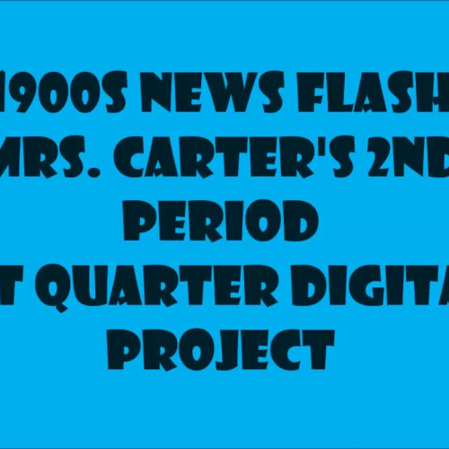 1st Quarter Digital Project - "Breaking News"