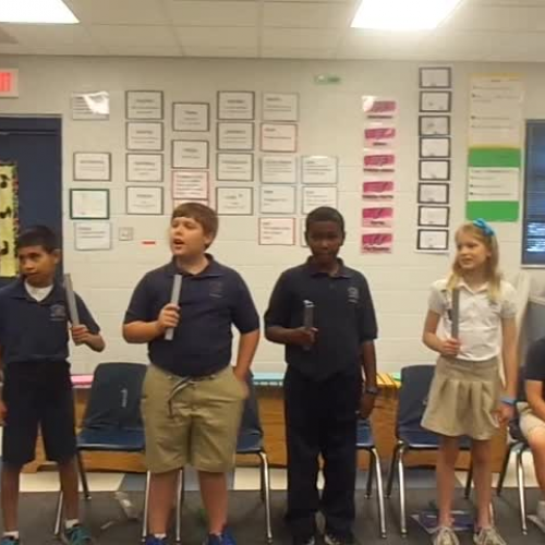 15-16 Ms. Miller's (Ms. Hubner) 4th grade class "You are my sunshine" choirchimes