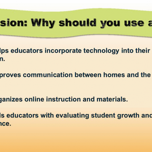 Learning Management Systems for Middle School