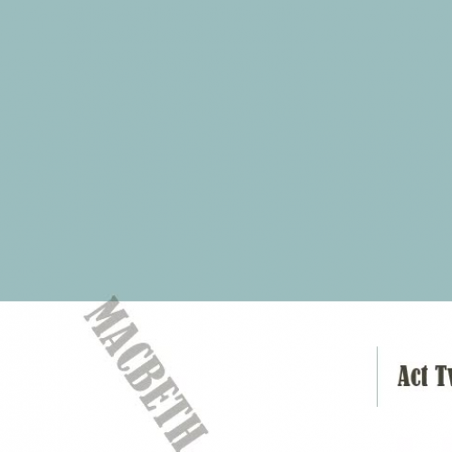 Macbeth Act 2 Trailer - Billy