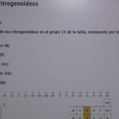 Nitrogenoideos (Grupo 15)