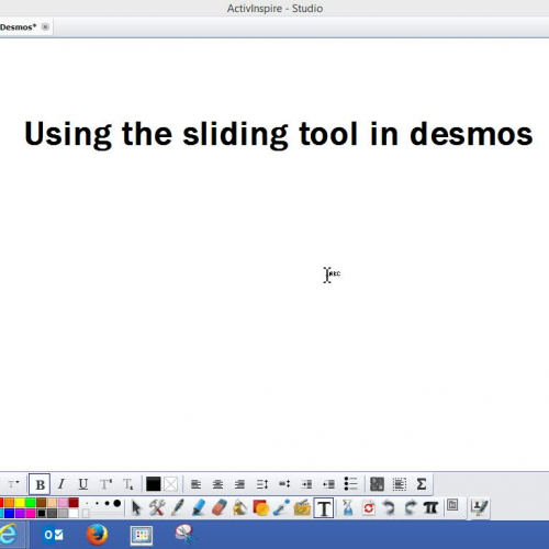 Desmos Sliding Tool