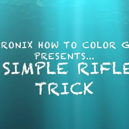 Rifle Pop Spin (Simple Trick): How to color guard 