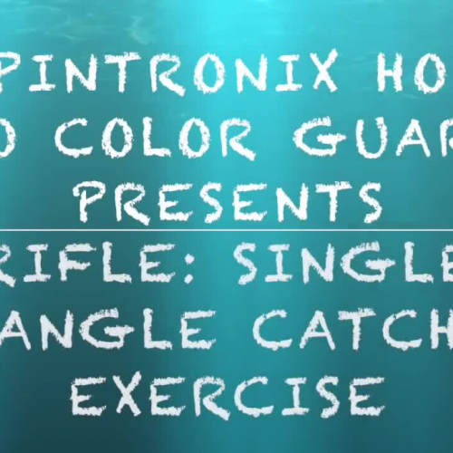 Rifle Single Angle Catch Exercise: How to color guard 