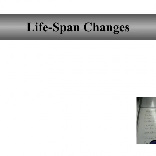 Urinary System life span changes and problems