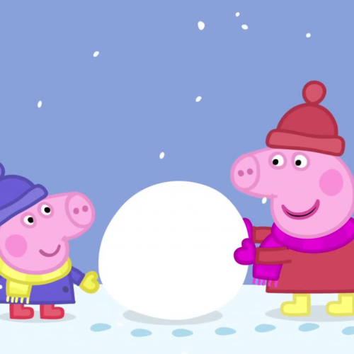 Peppa Pig Peppa Builds A Snowman