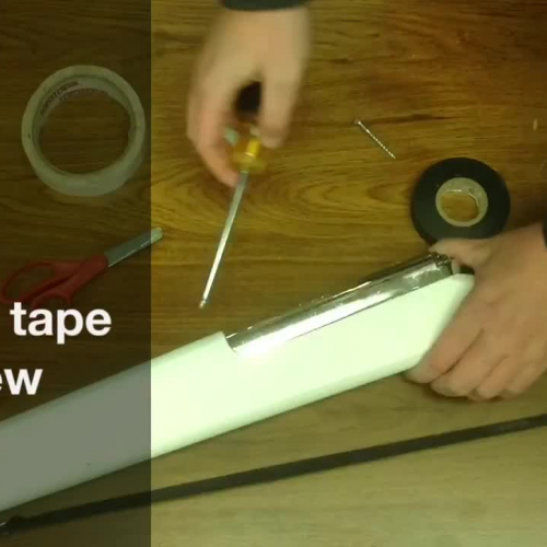 How to tape a rifle - How to color guard