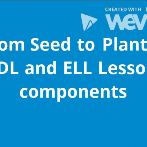 From Seed to Plant formative and summative assessment 