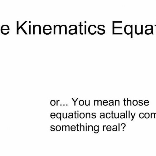 Deriving the Kinematics Equations