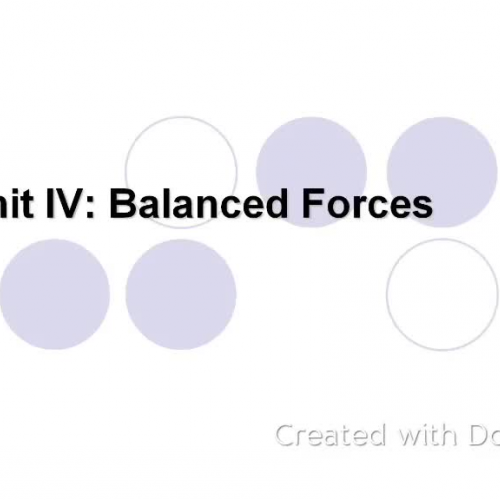 Solving Balanced Force Problems