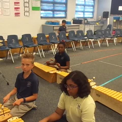 15-16 Ms. Hubner's 4th grade class "Balafon" by Walt Hampton