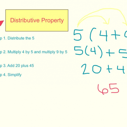 Intro to the Distributive Property Pre-Algebra