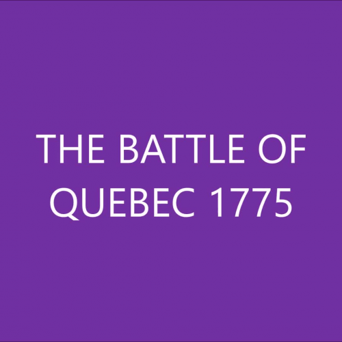 THE BATTLE OF QUEBEC 1775