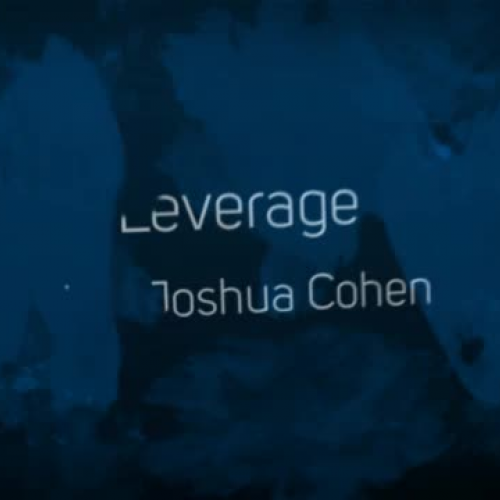 "Leverage" by Joshua Cohen