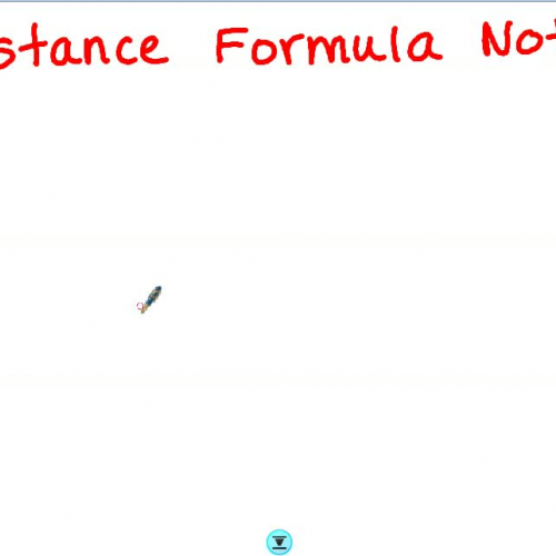 Distance Formula Notes
