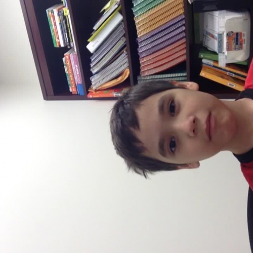 A S talks about his kite; May 18, 2016