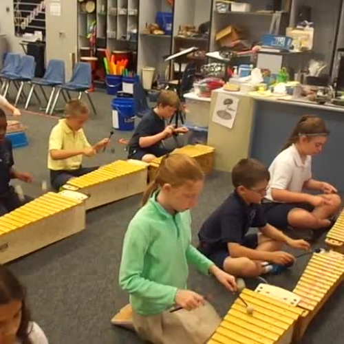 15-16 Ms. Hamilton's (Ms. Hubner) 4th grade class "Balafon" by Walt Hampton