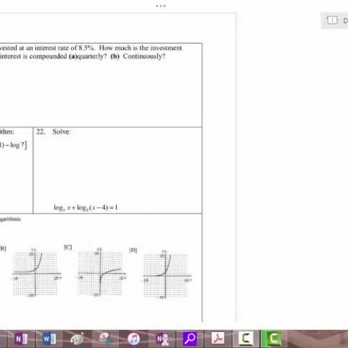 PreCalculus End Of Course Review Chapter 3