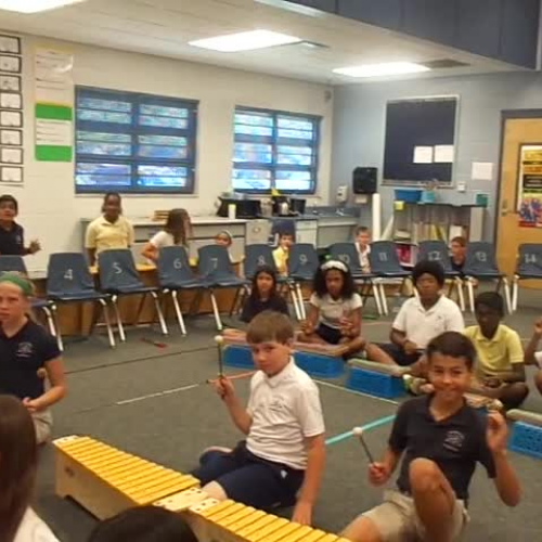 15-16 Ms. Hanks' (Ms. Danley) 5th grade class "Balafon" by Walt Hampton